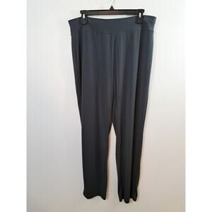 Susan Graver Modern Essentials Women's Gray Straight Leg Pants Size Medium